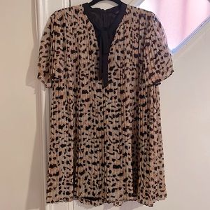 Zara leopard hidden romper